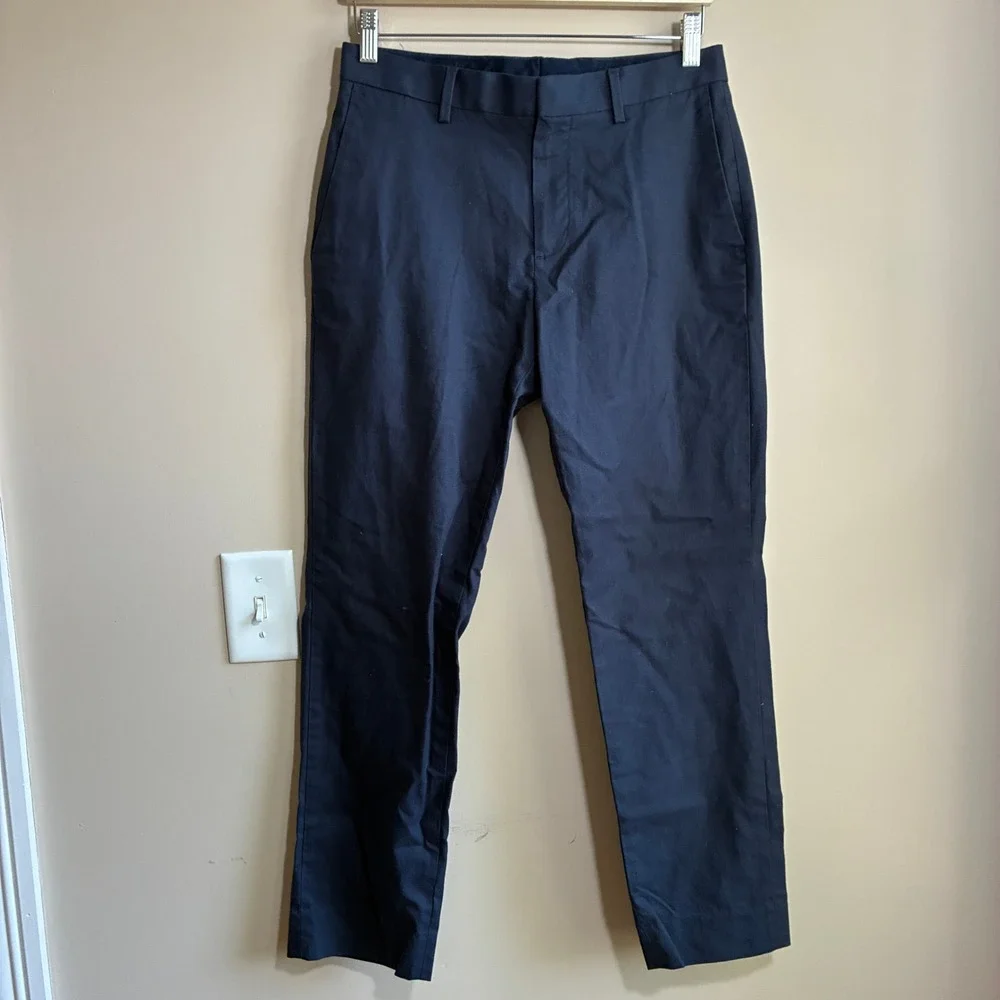 Banana Republic Slim Fit Chino Pants 29x30 Navy Blue Mens Cotton Stretch